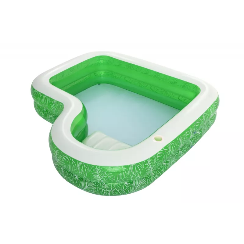 Bestway 7'7 inch x 7'7 inch x 20 inch/2.31m x 2.31m x 51cm Tropical Paradise Family Pool
