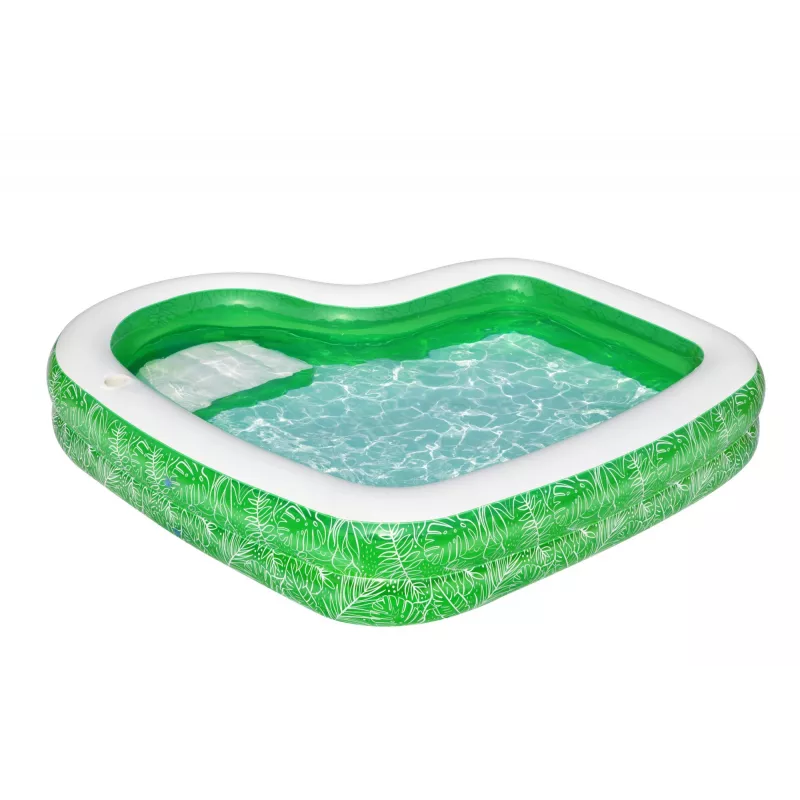 Bestway 7'7 inch x 7'7 inch x 20 inch/2.31m x 2.31m x 51cm Tropical Paradise Family Pool