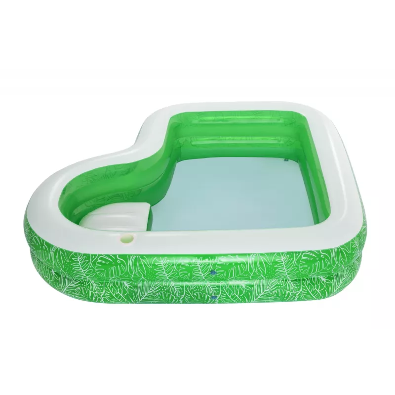 Bestway 7'7 inch x 7'7 inch x 20 inch/2.31m x 2.31m x 51cm Tropical Paradise Family Pool