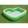 Bestway 7'7 inch x 7'7 inch x 20 inch/2.31m x 2.31m x 51cm Tropical Paradise Family Pool