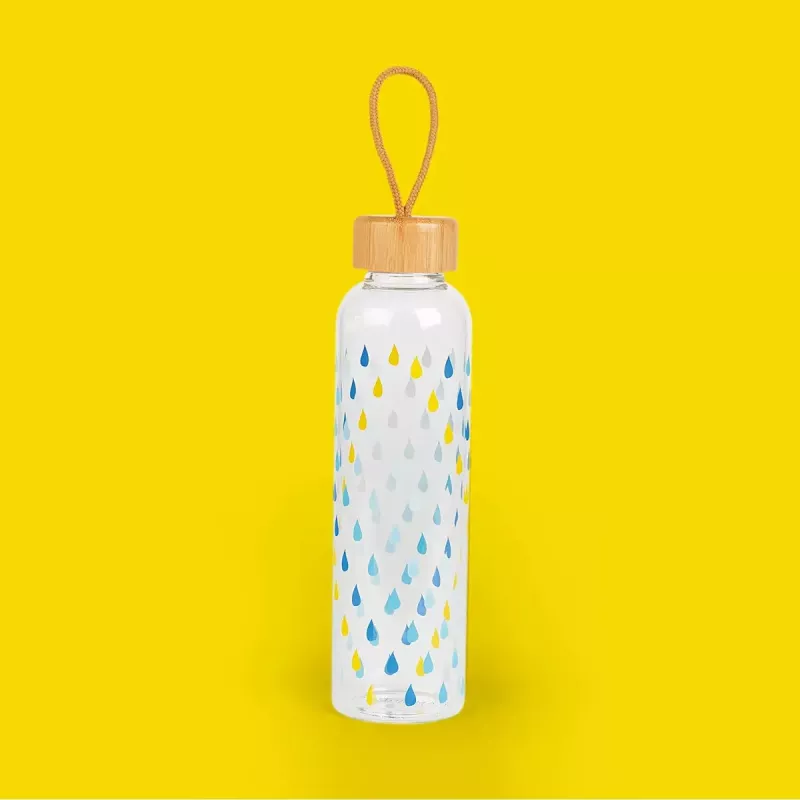 Glass bottle Cambridge CM06991 550 ml with bamboo lid