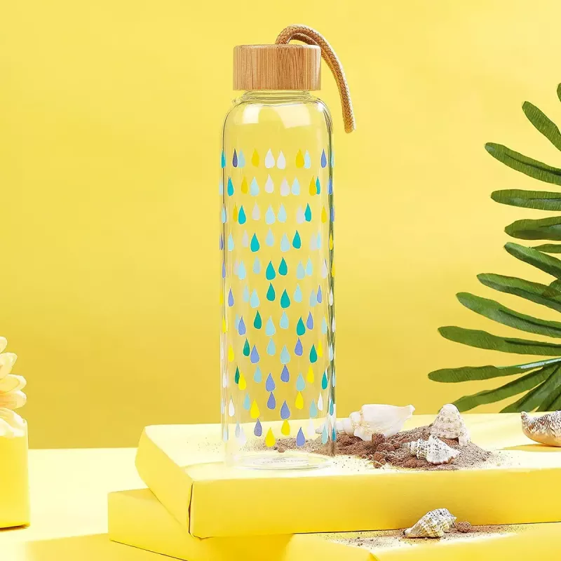 Glass bottle Cambridge CM06991 550 ml with bamboo lid