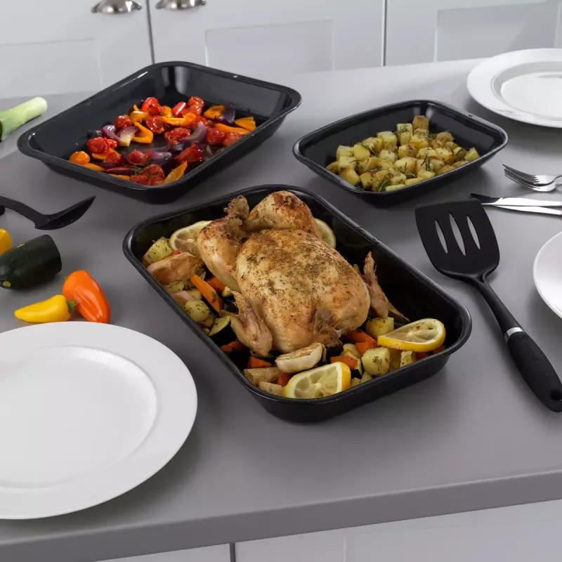 Roaster and Chop Tray Set Russell Hobbs CW207011EU 3 pcs — roasting tray and two chopping boards