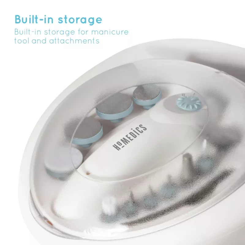 Manicure Pedicure Implement Set HoMedics MAN-3023A-EU 2 Heads Plastic Blue White