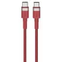 USB-C to USB-C cable Orsen S53, 1 m, 3 A, red