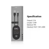 USB A to USB-C cable Orsen S9C 1 m, 2.1 A, black