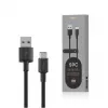 USB A to USB-C cable Orsen S9C 1 m, 2.1 A, black