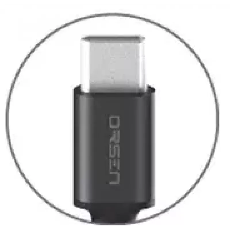 USB A to USB-C cable Orsen S9C 1 m, 2.1 A, black