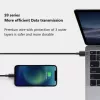 USB A to USB-C cable Orsen S9C 1 m, 2.1 A, black