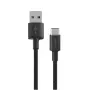USB A to USB-C cable Orsen S9C 1 m, 2.1 A, black