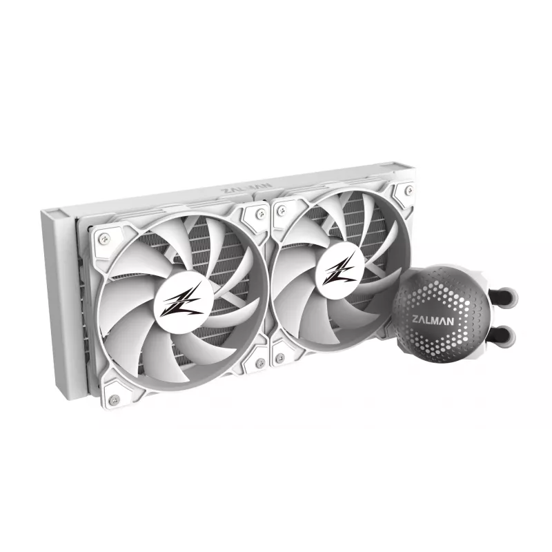 Zalman ALPHA24 White CPU Liquid Cooler 240mm Radiator 2 x 10 mm Fan ARGB pump Dual Processor All-in-one liquid cooler 12 cm