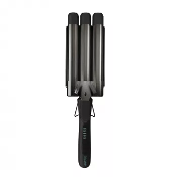 Revamp Progloss Deep Beach Waver Texturizing iron Warm Black 3 m