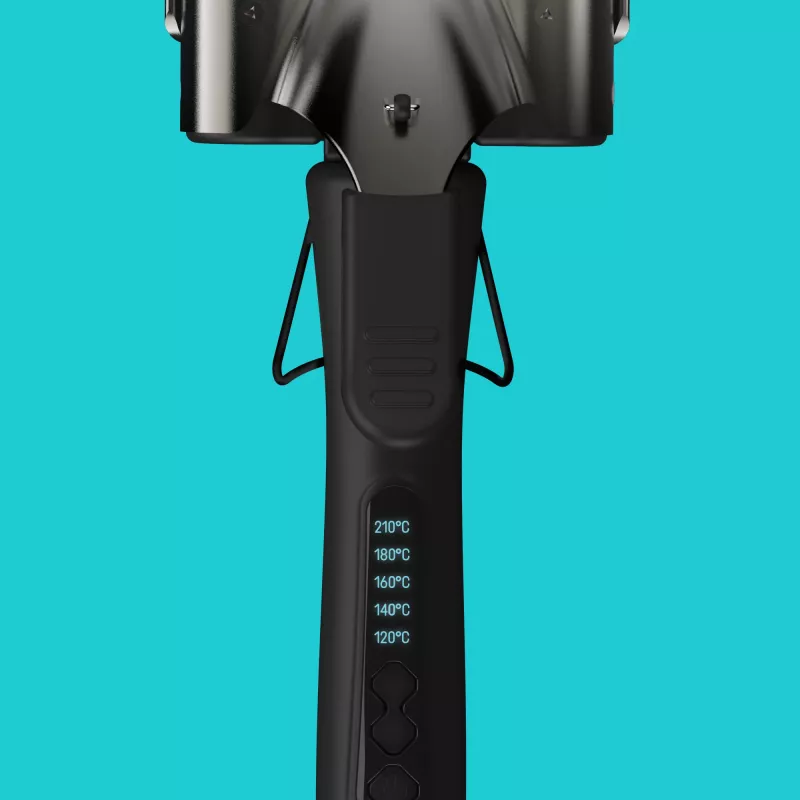Revamp Progloss Deep Beach Waver Texturizing iron Warm Black 3 m