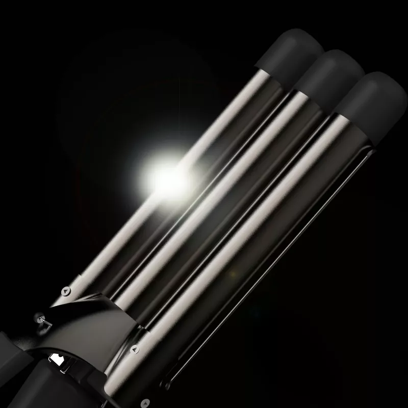 Revamp Progloss Deep Beach Waver Texturizing iron Warm Black 3 m