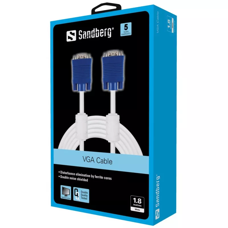 Sandberg Monitor Cable VGA LUX 1.8 m
