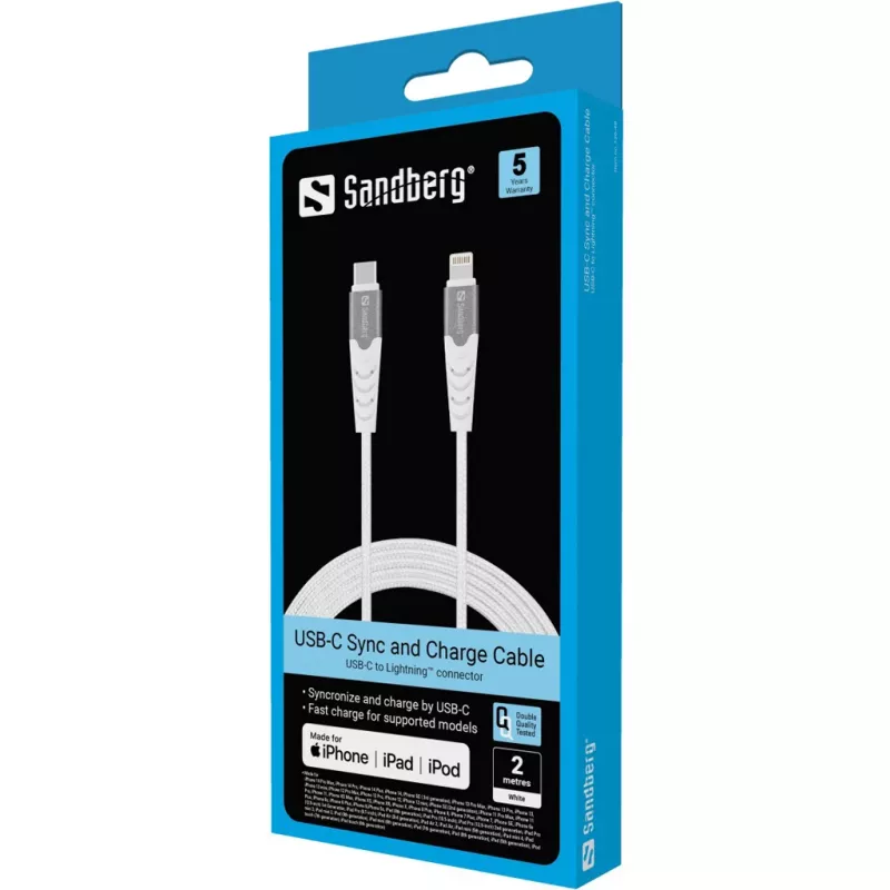 Sandberg USB-C PD to Lightning MFI 2M PRO Cable 2m Lightning USB C
