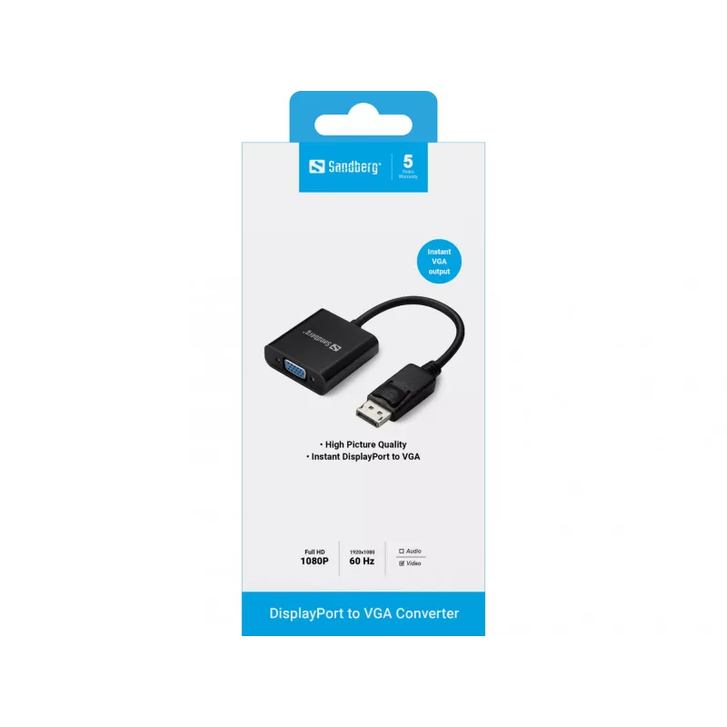Adapter DisplayPort to VGA Sandberg