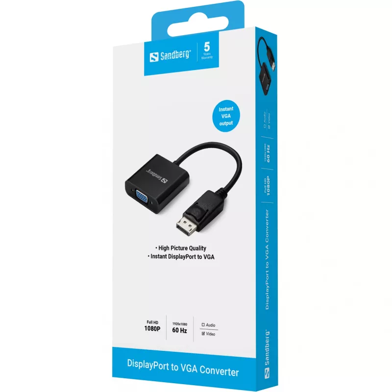 Adapter DisplayPort to VGA Sandberg