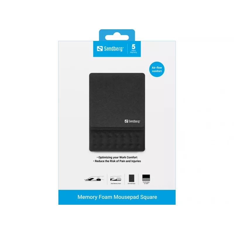 Mousepad Sandberg Memory Foam Mousepad Square