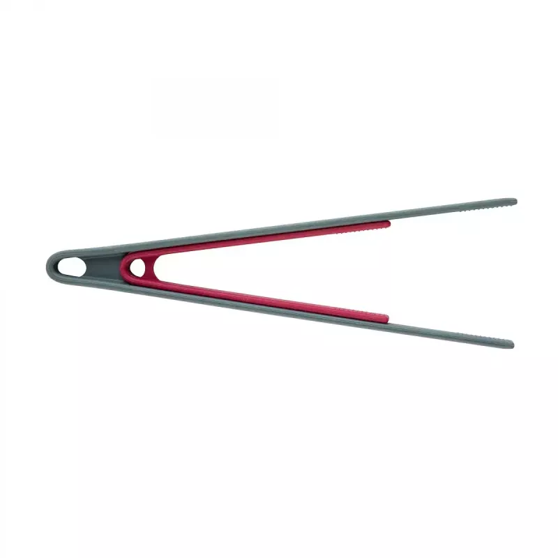 Kitchen tongs JATA HACC4522 293 mm Silicone Stainless steel Grey Red
