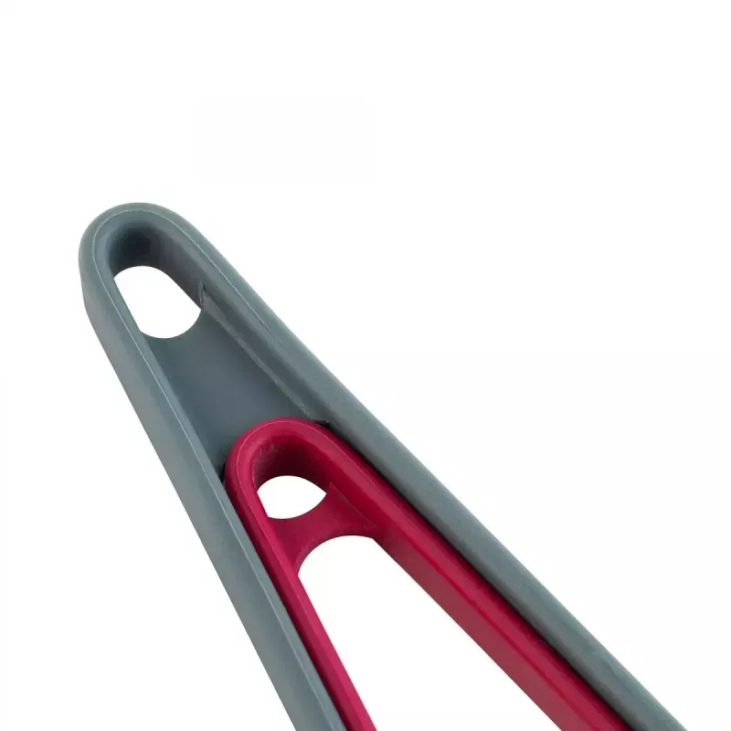 Kitchen tongs JATA HACC4522 293 mm Silicone Stainless steel Grey Red