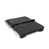 Contact grill JATA JEGR1107 1000W Black Stainless steel Rotary control