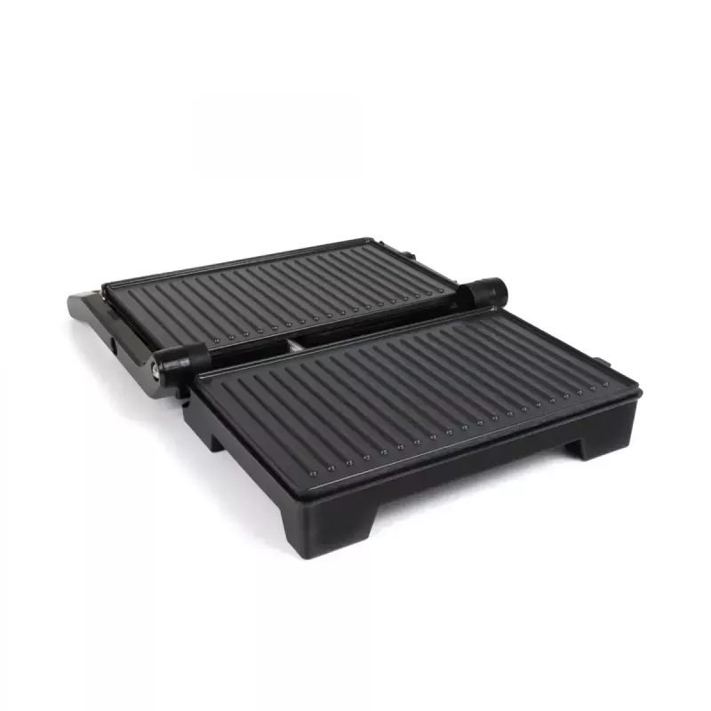 Contact grill JATA JEGR1107 1000W Black Stainless steel Rotary control