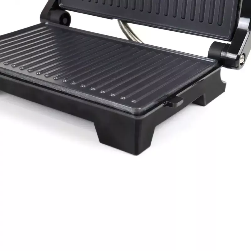 Contact grill JATA JEGR1107 1000W Black Stainless steel Rotary control