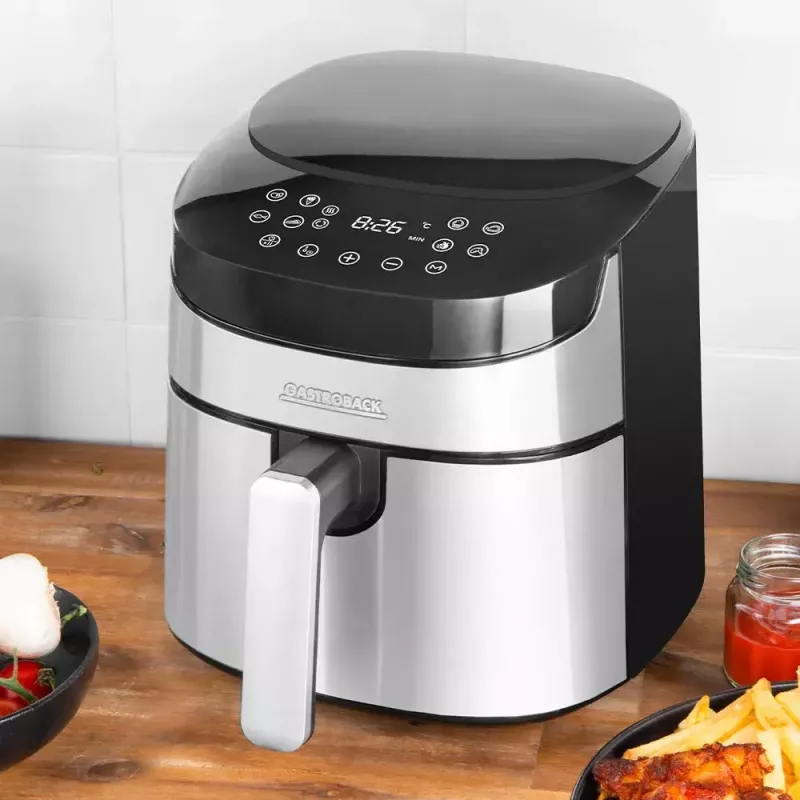Hot air fryer Gastroback Design Air Pro 3.7 L 1300 W Black Stainless steel