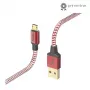 Hama Reflective USB cable USB 2.0 1.5 m USB A Micro-USB B Red