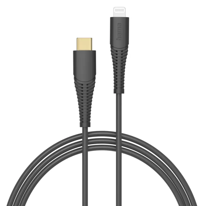 Lightning Cable Hama 00201602 1.5m Black USB C 3A