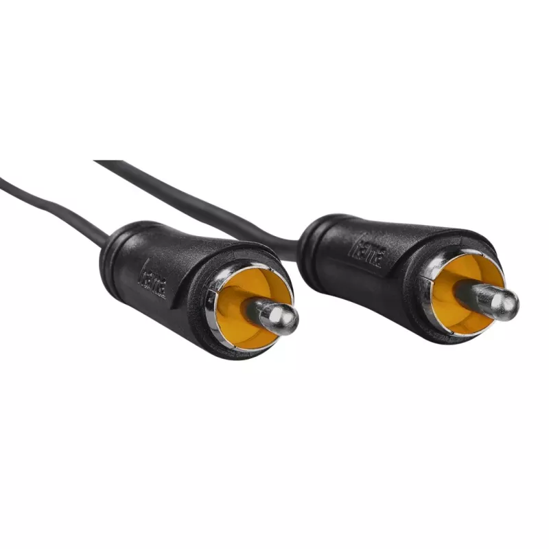 Hama 00205099 audio cable 3 m RCA Black Male to Male Magnetically shielded