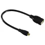 Hama 173892 USB cable USB 2.0 0.15 m Micro-USB B USB A Black