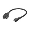 Hama 173892 USB cable USB 2.0 0.15 m Micro-USB B USB A Black