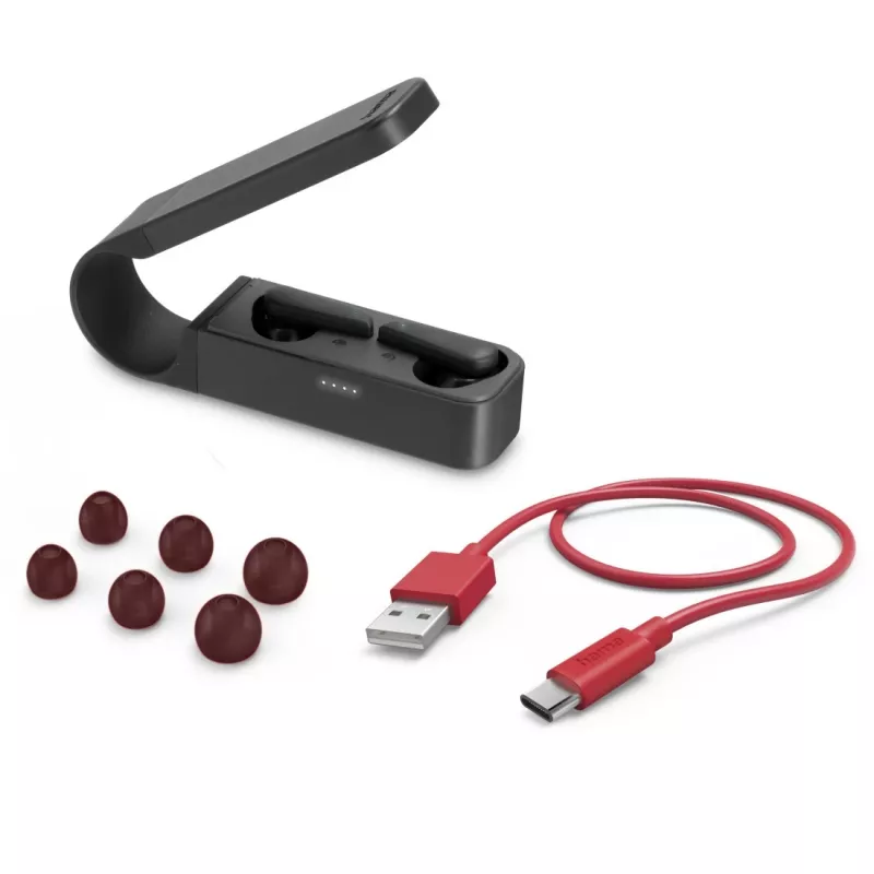 Hama Spirit Pocket Headset True Wireless Stereo (TWS) In-ear Calls/Music Bluetooth Black