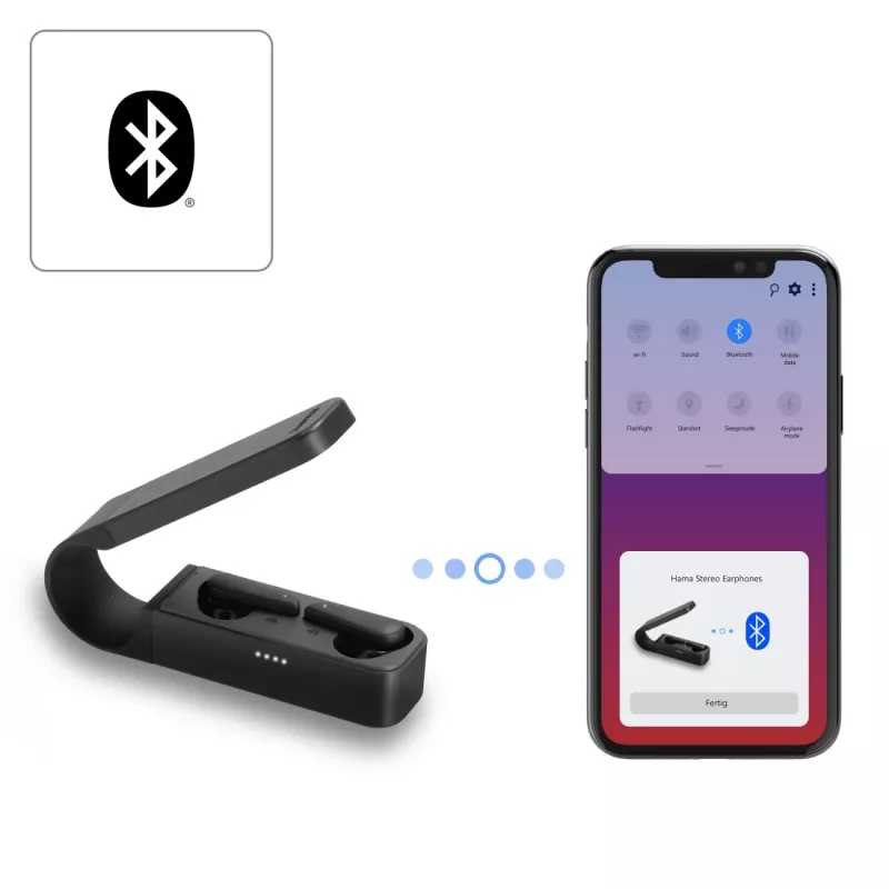 Hama Spirit Pocket Headset True Wireless Stereo (TWS) In-ear Calls/Music Bluetooth Black
