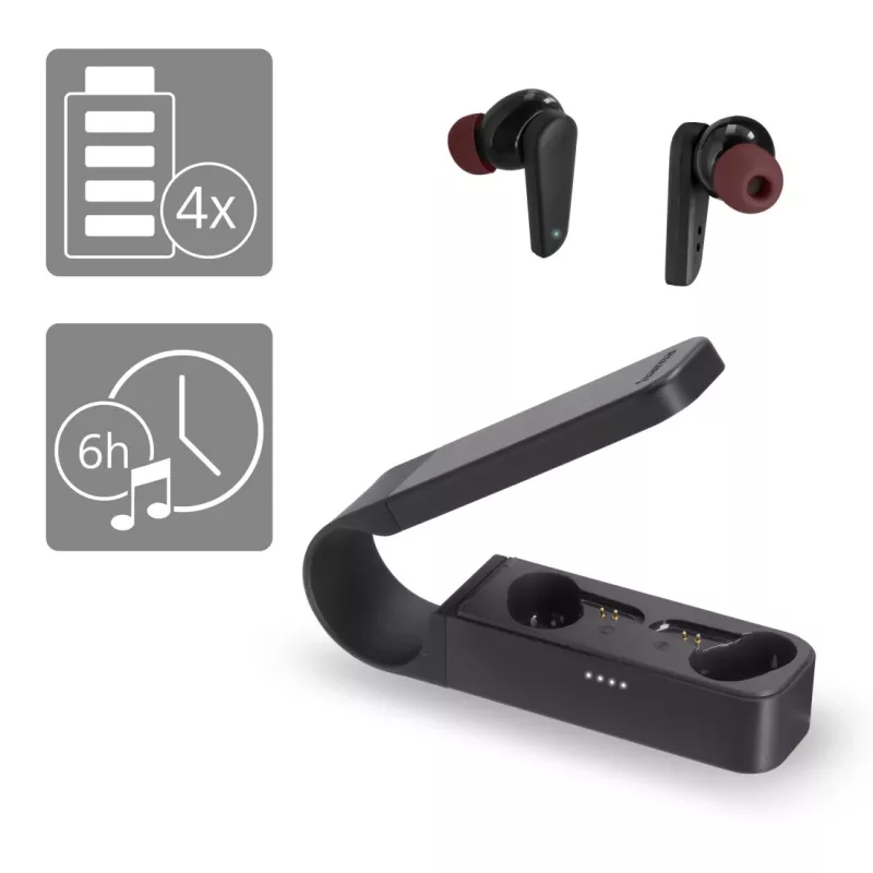 Hama Spirit Pocket Headset True Wireless Stereo (TWS) In-ear Calls/Music Bluetooth Black