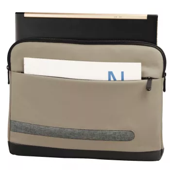 Sleeve case Hama Terra 33.8 cm (13.3 inch) Beige 1 front pocket