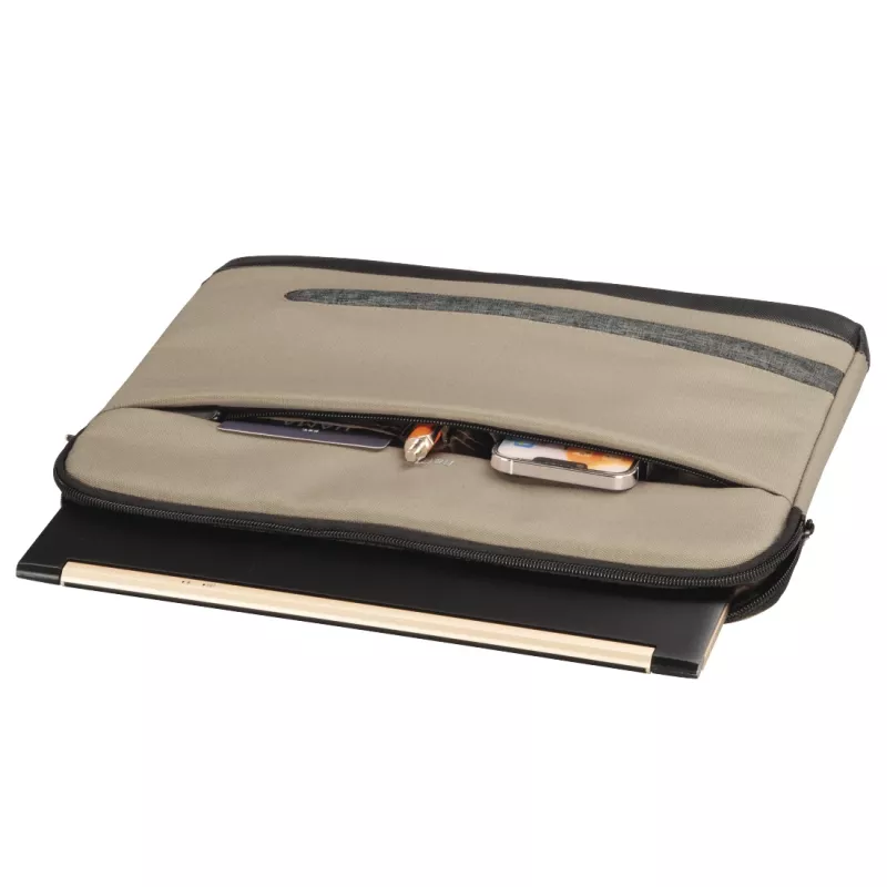 Sleeve case Hama Terra 33.8 cm (13.3 inch) Beige 1 front pocket