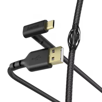 Hama Stand USB cable USB 2.0 1.5 m USB A Micro-USB B Black