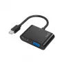 Hama 00200330 video cable adapter Mini DisplayPort HDMI + VGA (D-Sub) Black