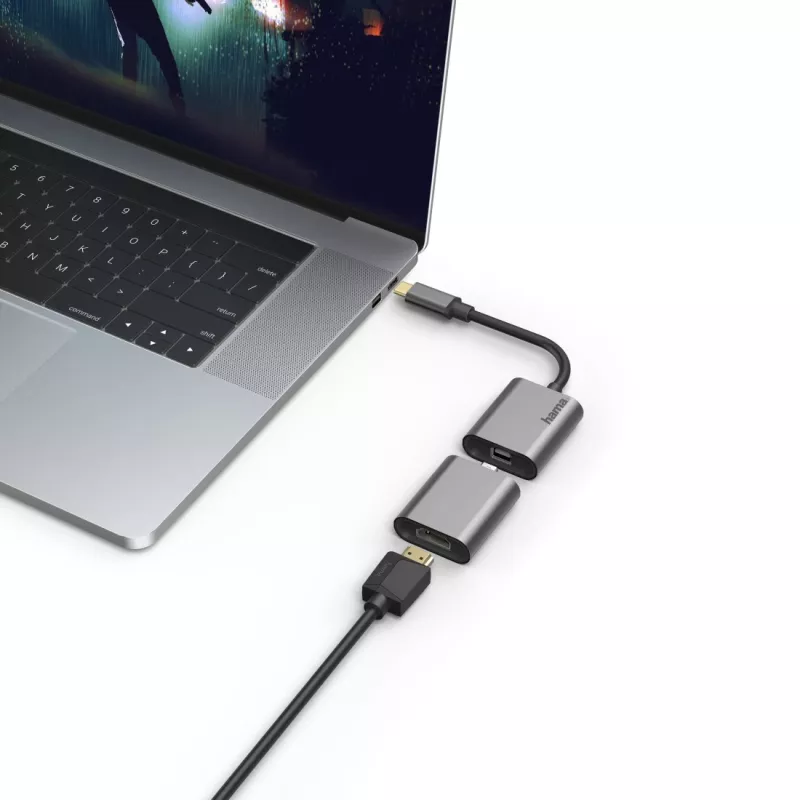 Hama 00200306 USB graphics adapter 4096 x 2160 pixels Grey
