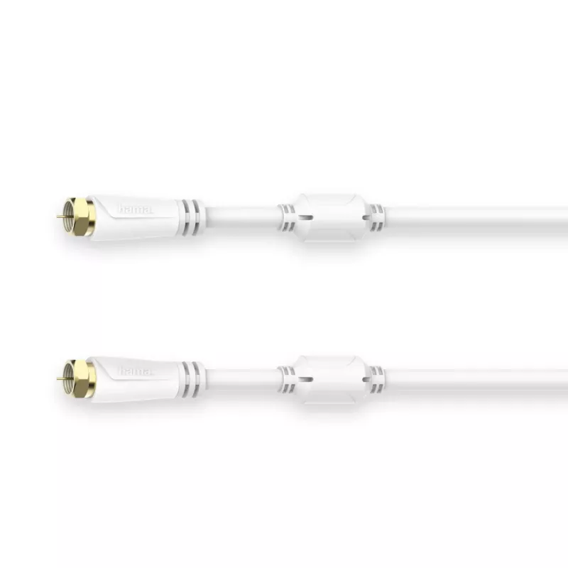 Hama 00205251 coaxial cable 1.5 m F White