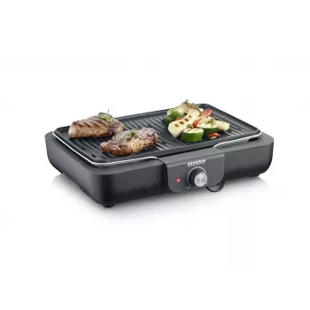 Tabletop Electric Grill Severin PG 8556 2300 W Black Stainless Steel
