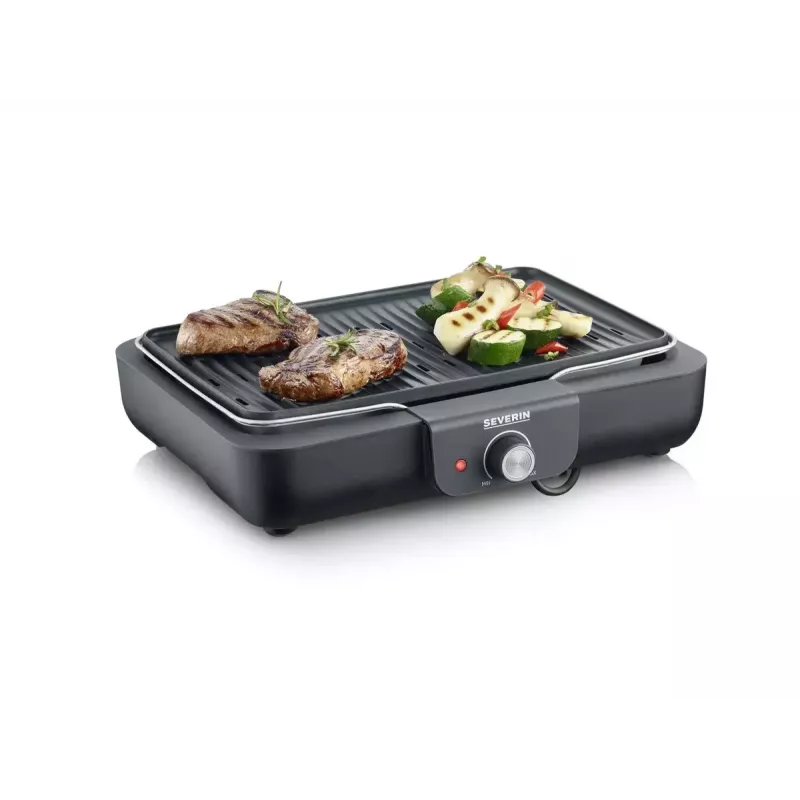 Tabletop Electric Grill Severin PG 8556 2300 W Black Stainless Steel