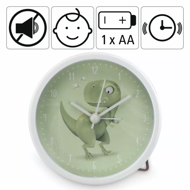 Hama Happy Dino Mechanical alarm clock Green, White