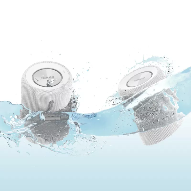 Hama Twin 3.0 Stereo portable speaker White 30 W