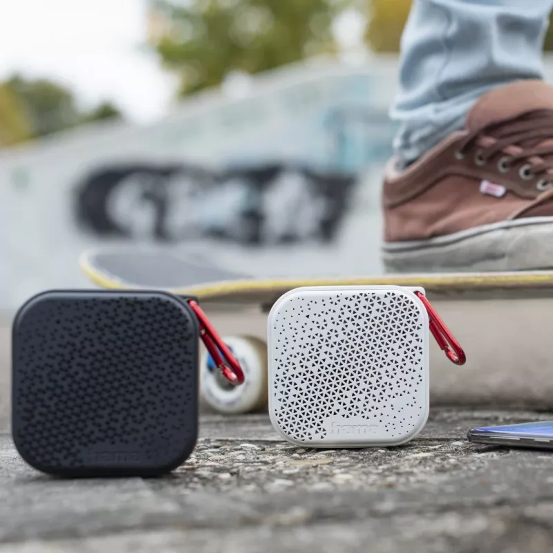 Mono Portable Speaker Hama Pocket 3.0 White