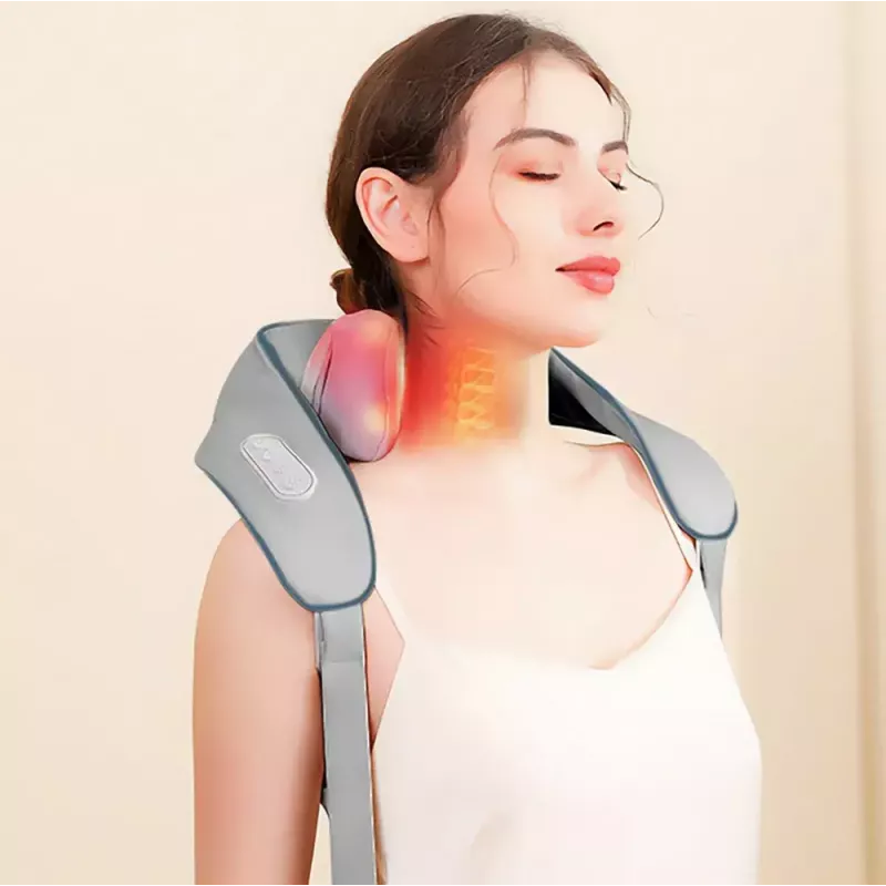 Neck and Shoulders Massager MEDIA-TECH MT6533 with Heat Function, Portable Design