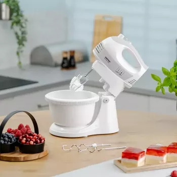 Hand mixer ZELMER ZHM2459S — 300W, 5 speed settings, stainless attachments
